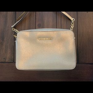 Michael Kors Gold Cross Body - never used